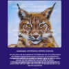 Luchs im Schnee blau